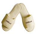 Terry Slippers, Open Toe w/Velcro Closure (Blank)